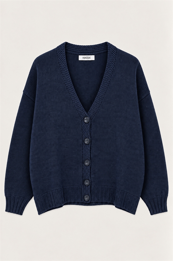CARDIGAN SCOLLO V OVER