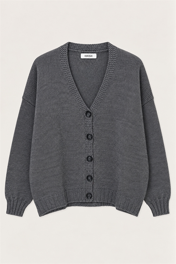 CARDIGAN SCOLLO V OVER