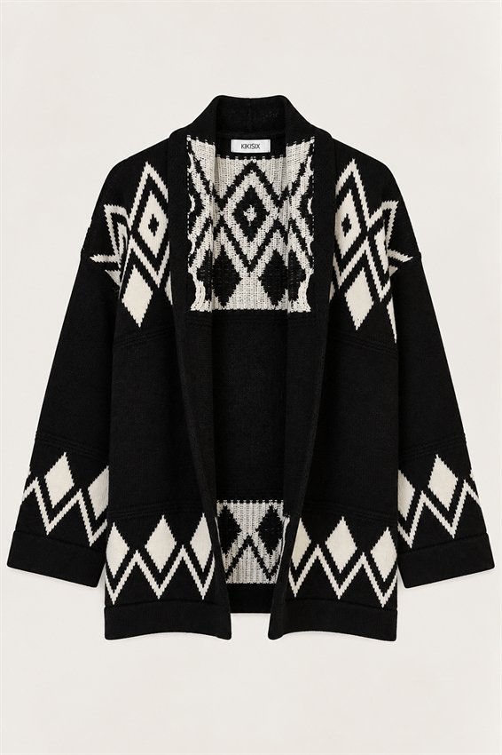 CARDIGAN APERTO ROMBI