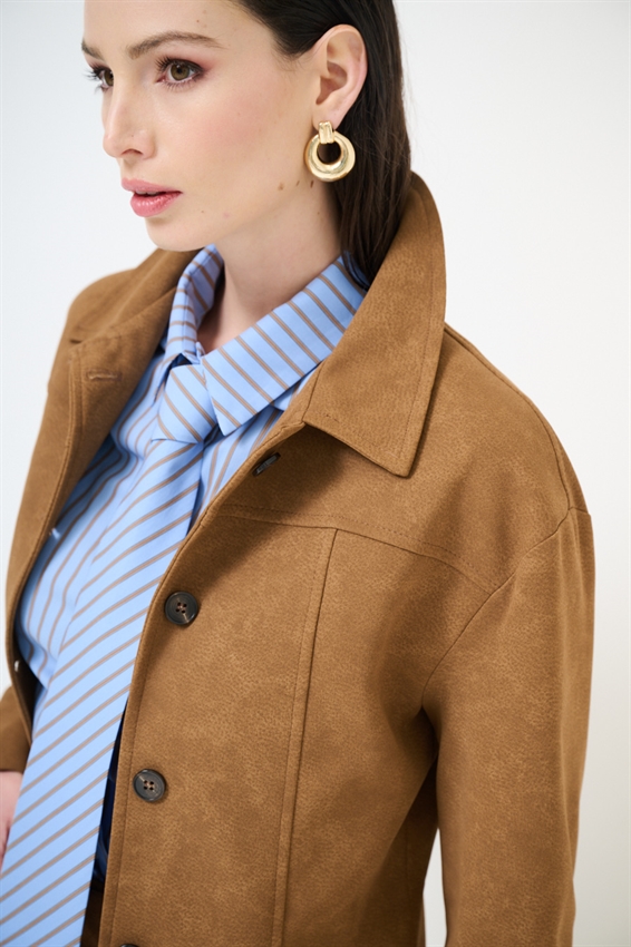 GIACCA MONOPETTO AVVITATA CROSTA CAMMELLO