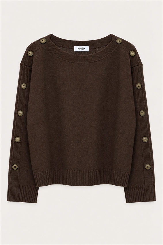 MAGLIA MISTO LANA CON BOTTONI