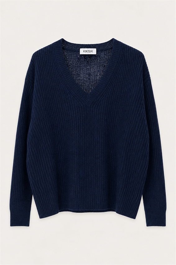 MAGLIA COSTE SCOLLO V MISTO LANA