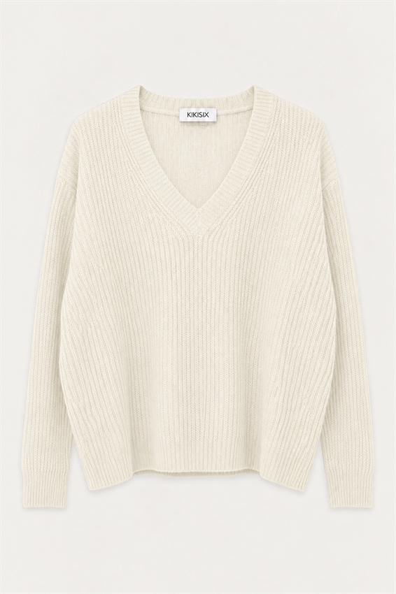 MAGLIA COSTE SCOLLO V MISTO LANA