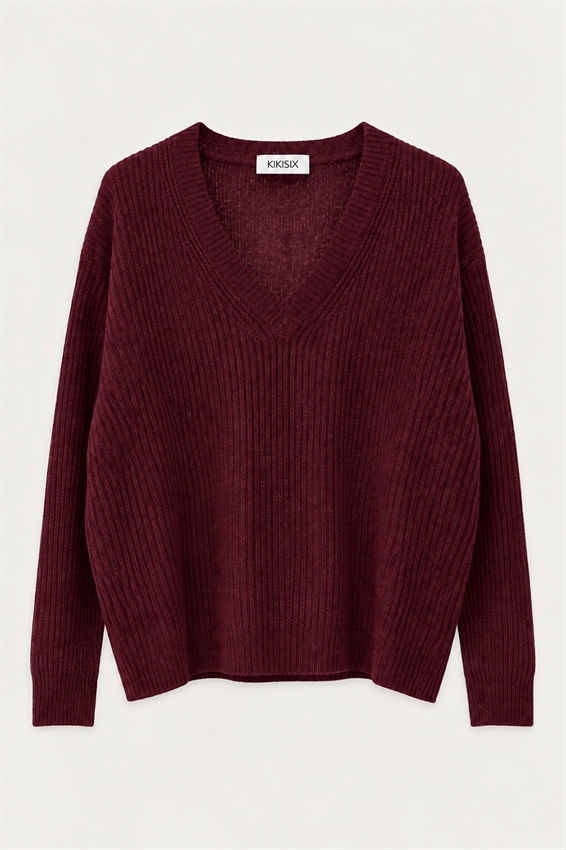 MAGLIA COSTE SCOLLO V MISTO LANA