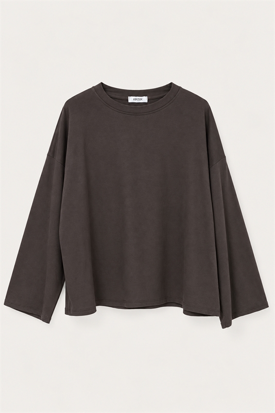 MAGLIA OVER PARICOLLO CON FRANGE