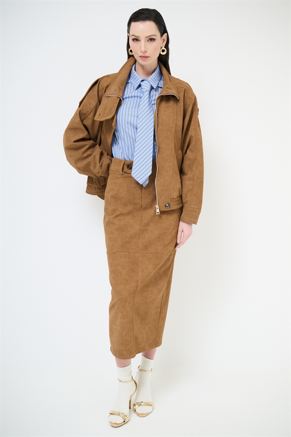 GONNA LUNGA AVVITATA CROSTA CAMMELLO