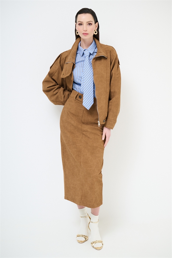 GONNA LUNGA AVVITATA CROSTA CAMMELLO