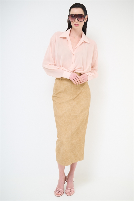 GONNA LUNGA AVVITATA CROSTA SABBIA