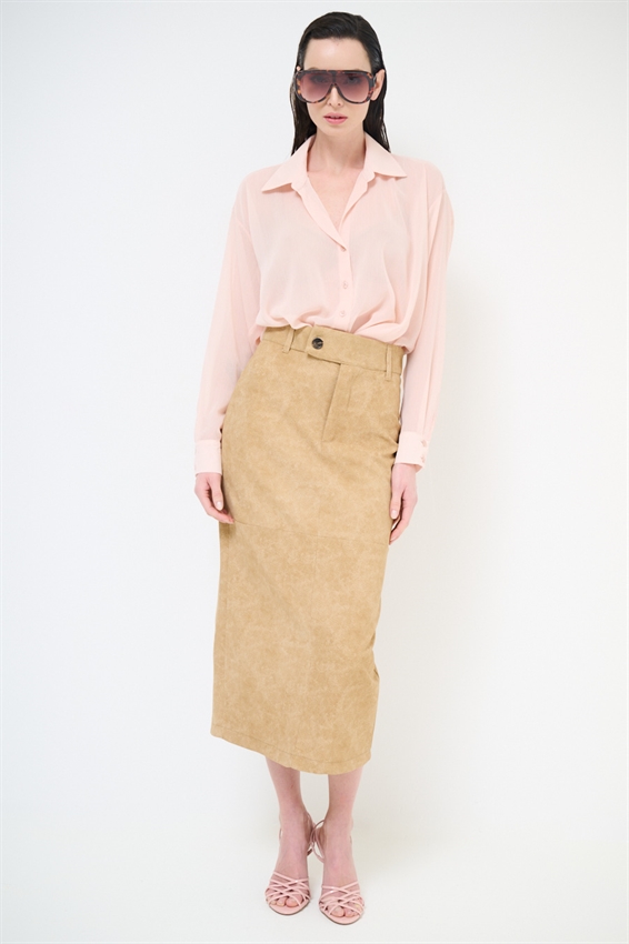 GONNA LUNGA AVVITATA CROSTA SABBIA