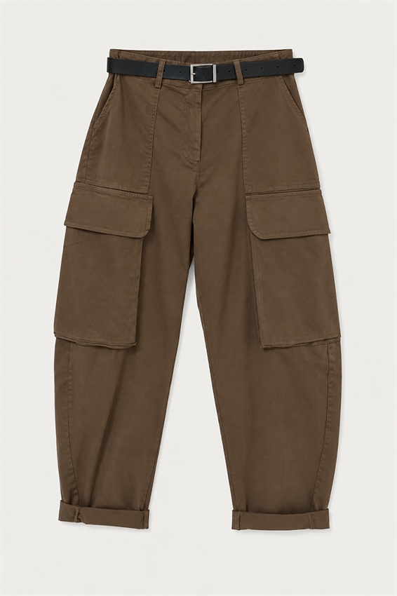PANTA CARGO CON TASCONI A SOFFIETTO