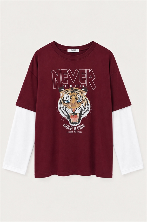 T-SHIRT MAXI ABITO STAMPA TIGRE