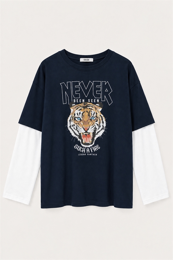 T-SHIRT MAXI ABITO STAMPA TIGRE