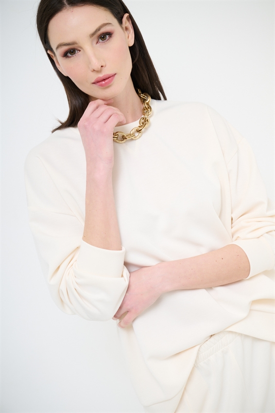 MAGLIA OVERSIZE LUNGA MODAL BURRO