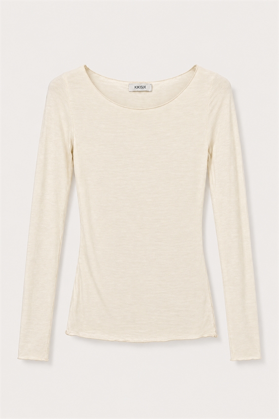 MAGLIA SCOLLO BARCA MISTO CASHMERE