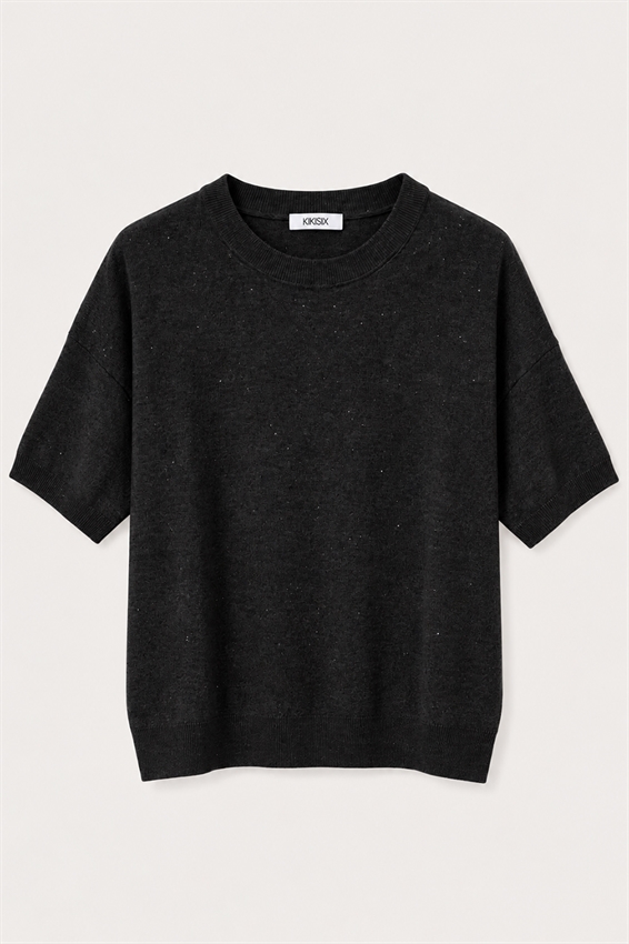 MAGLIA MEZZA MANICA MICRO PAILLETTES