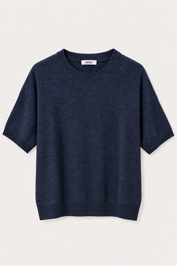 MAGLIA MEZZA MANICA MICRO PAILLETTES