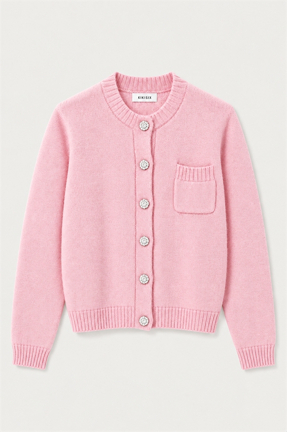 CARDIGAN CON TASCHINO MISTO CASHMERE