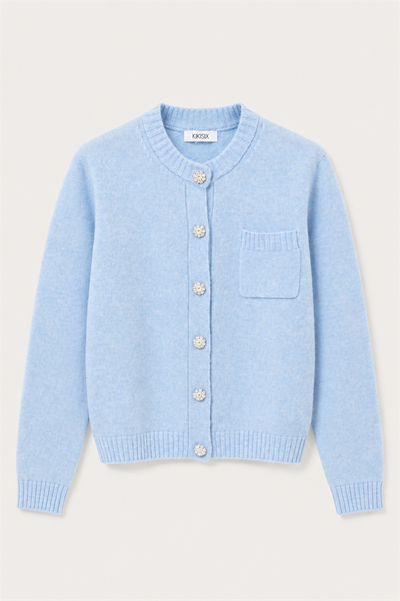CARDIGAN CON TASCHINO MISTO CASHMERE