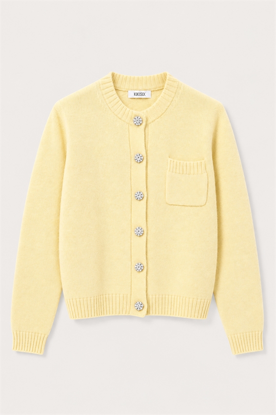 CARDIGAN CON TASCHINO MISTO CASHMERE