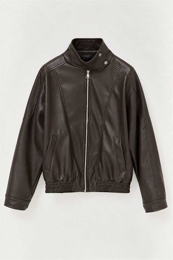 BOMBER ECOPELLE COLLO IMBUTO