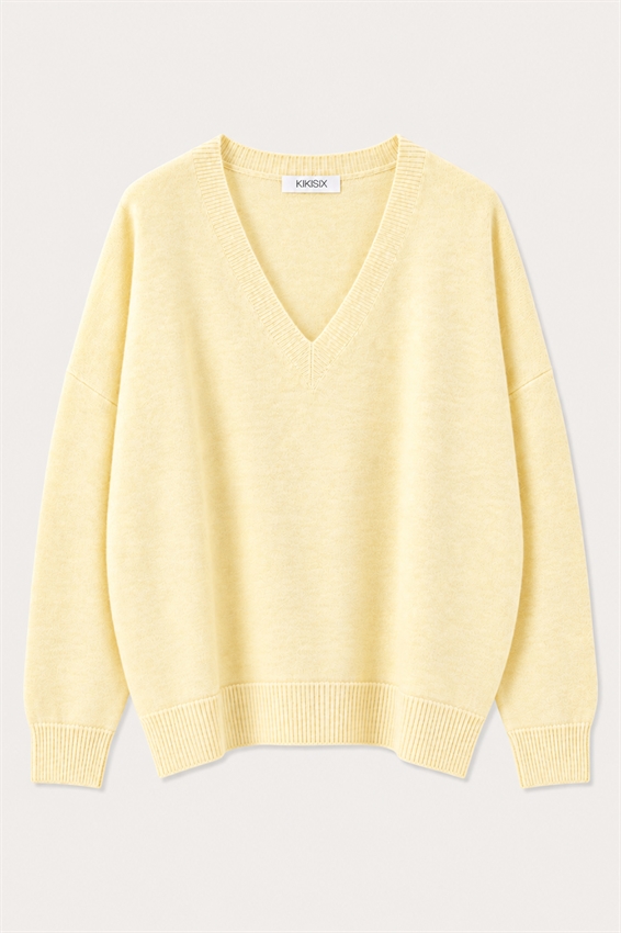 MAGLIA OVER SCOLLO V MISTO CASHMERE