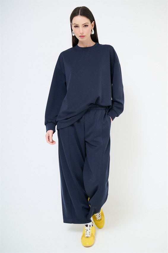 PANTALONE BALLOON MODAL BLU