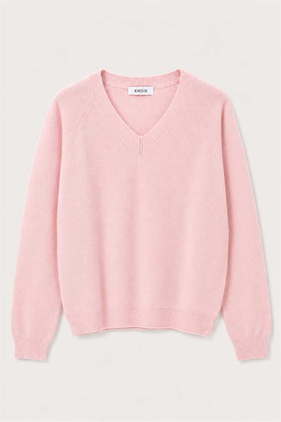 MAGLIA SCOLLO V MISTO CASHMERE