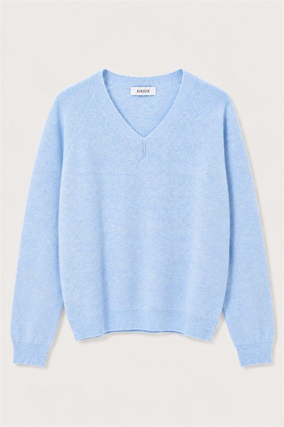 MAGLIA SCOLLO V MISTO CASHMERE