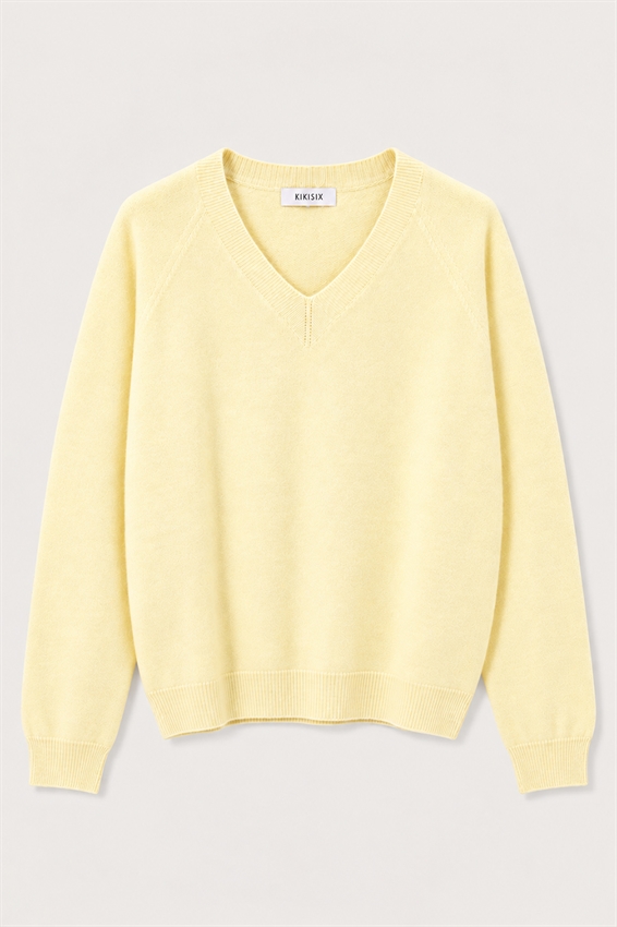 MAGLIA SCOLLO V MISTO CASHMERE