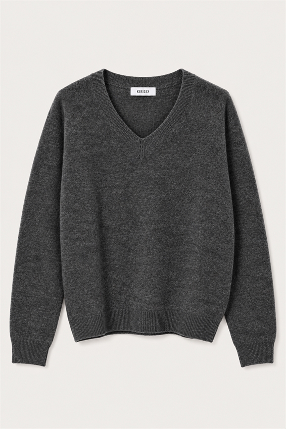 MAGLIA SCOLLO V MISTO CASHMERE