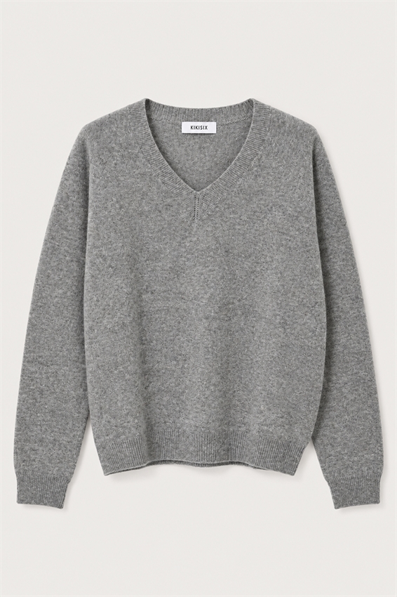 MAGLIA SCOLLO V MISTO CASHMERE