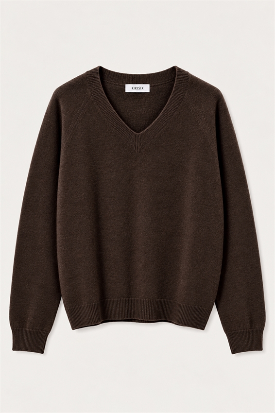 MAGLIA SCOLLO V MISTO CASHMERE