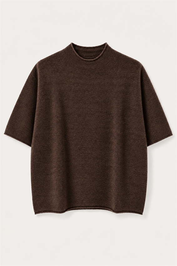 MAGLIA MEZZA MANICA MISTO CASHMERE