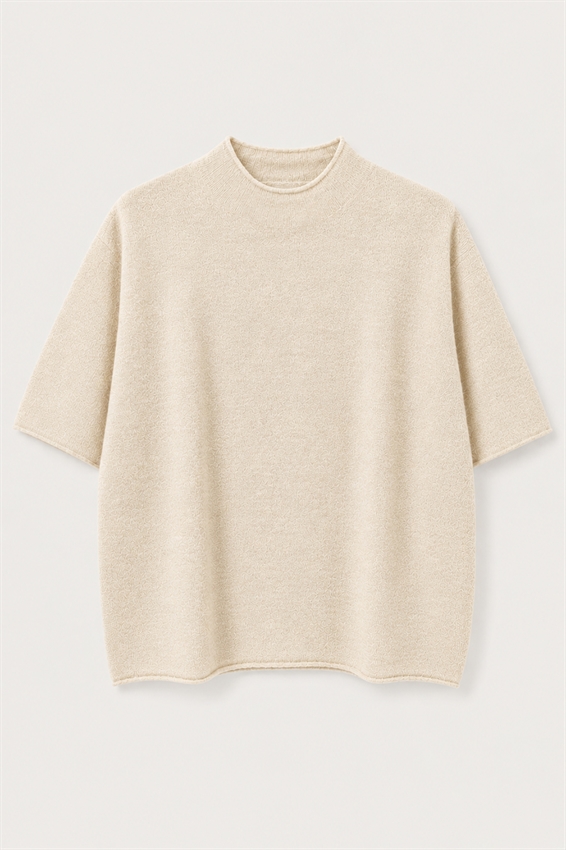 MAGLIA MEZZA MANICA MISTO CASHMERE