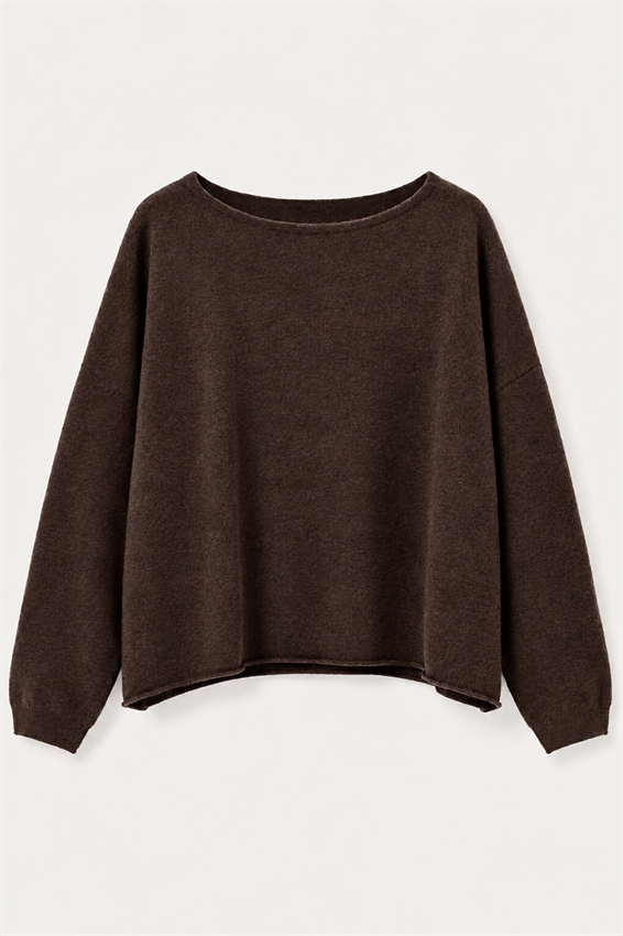MAGLIA SCATOLINA TAGLIO VIVO MISTO CASHMERE