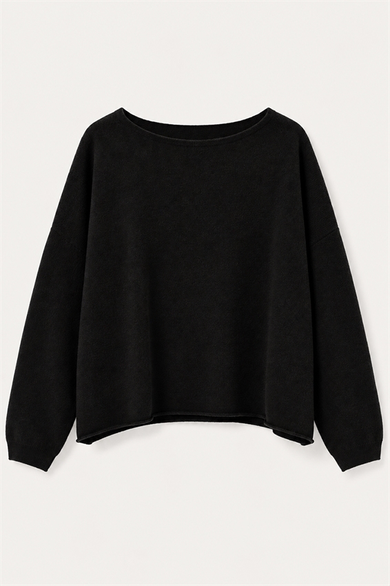 MAGLIA SCATOLINA TAGLIO VIVO MISTO CASHMERE