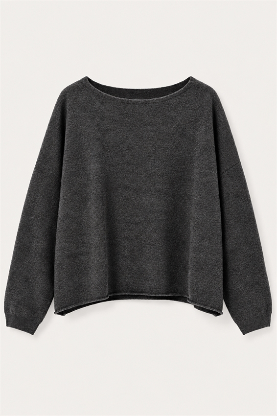 MAGLIA SCATOLINA TAGLIO VIVO MISTO CASHMERE