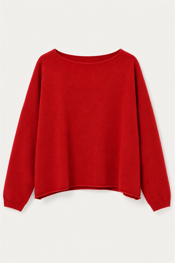MAGLIA SCATOLINA TAGLIO VIVO MISTO CASHMERE
