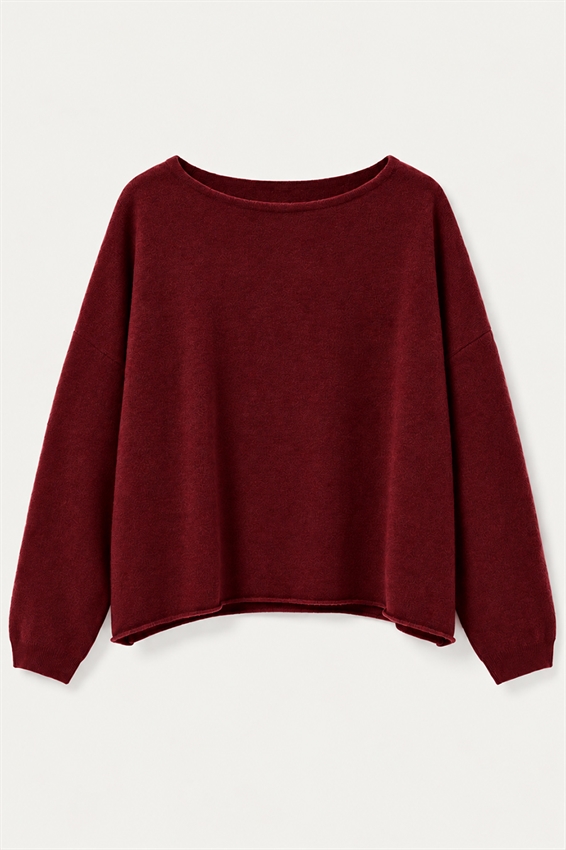 MAGLIA SCATOLINA TAGLIO VIVO MISTO CASHMERE