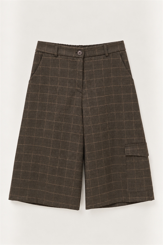 BERMUDA CON TASCA LATERALE CHECK