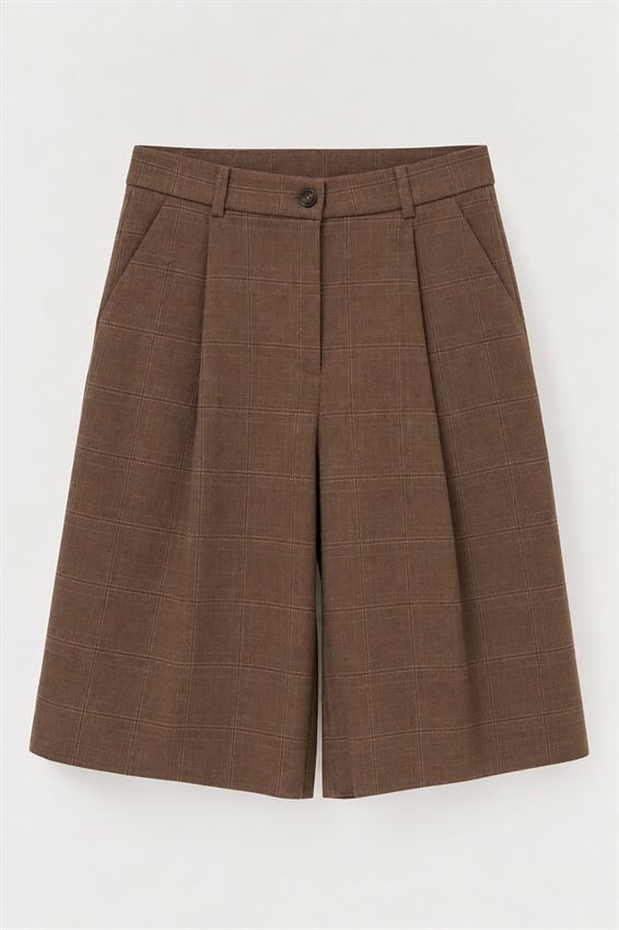 BERMUDA CHECK CON PATTINA DIETRO