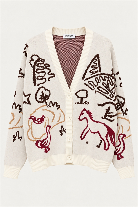 CARDIGAN SCOLLO V VISCOSA