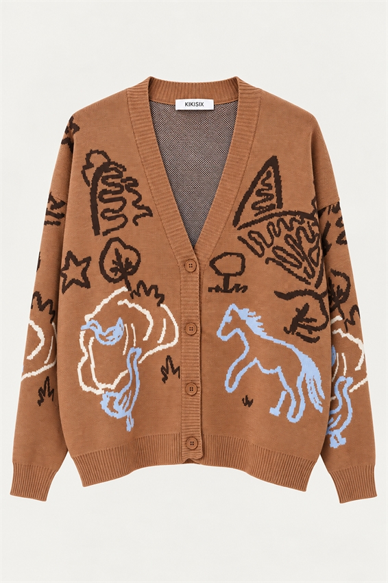 CARDIGAN SCOLLO V VISCOSA