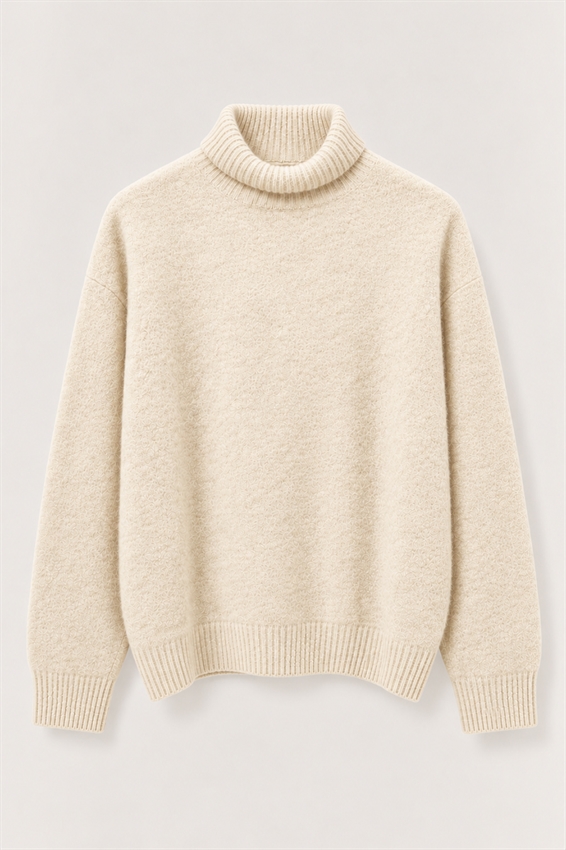 MAGLIA OVER COLLO ALTRO MISTO CASHMERE