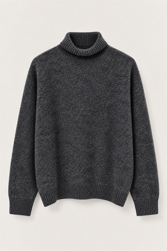 MAGLIA OVER COLLO ALTRO MISTO CASHMERE