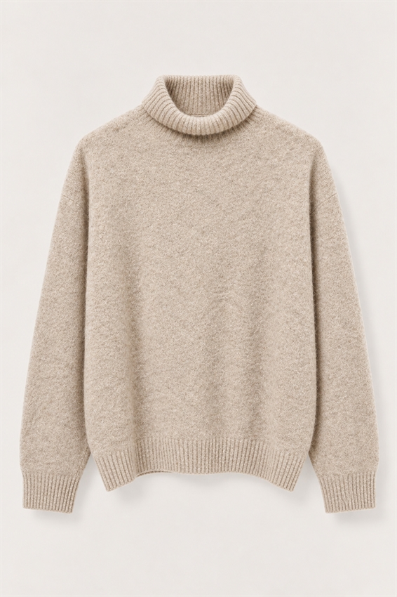 MAGLIA OVER COLLO ALTRO MISTO CASHMERE