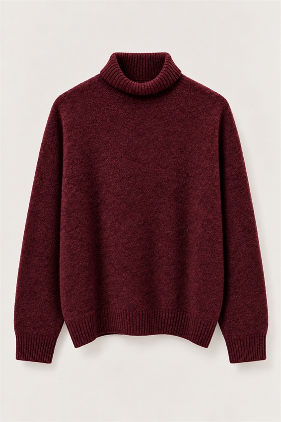 MAGLIA OVER COLLO ALTRO MISTO CASHMERE