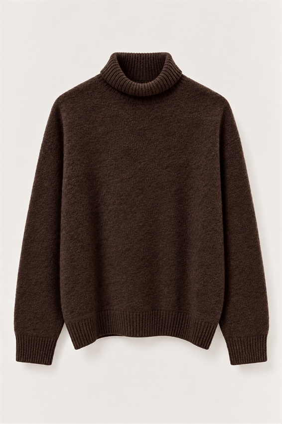 MAGLIA OVER COLLO ALTRO MISTO CASHMERE