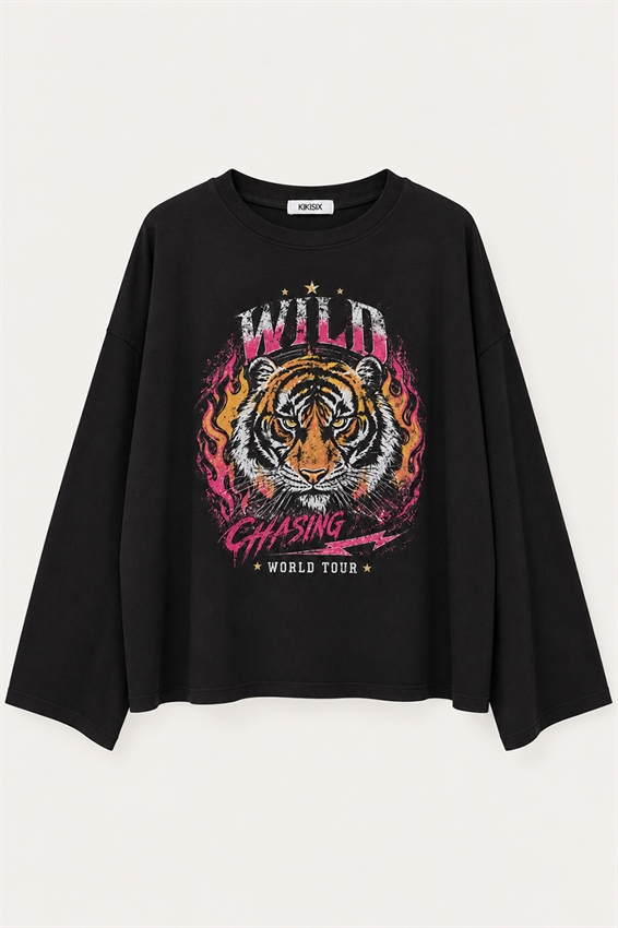 T-SHIRT MANICA A CAMPANA WILD