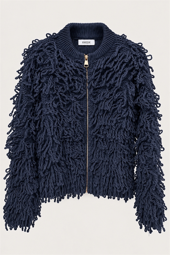 BOMBER COLLO COSTINA PUNTO PELLICCIA